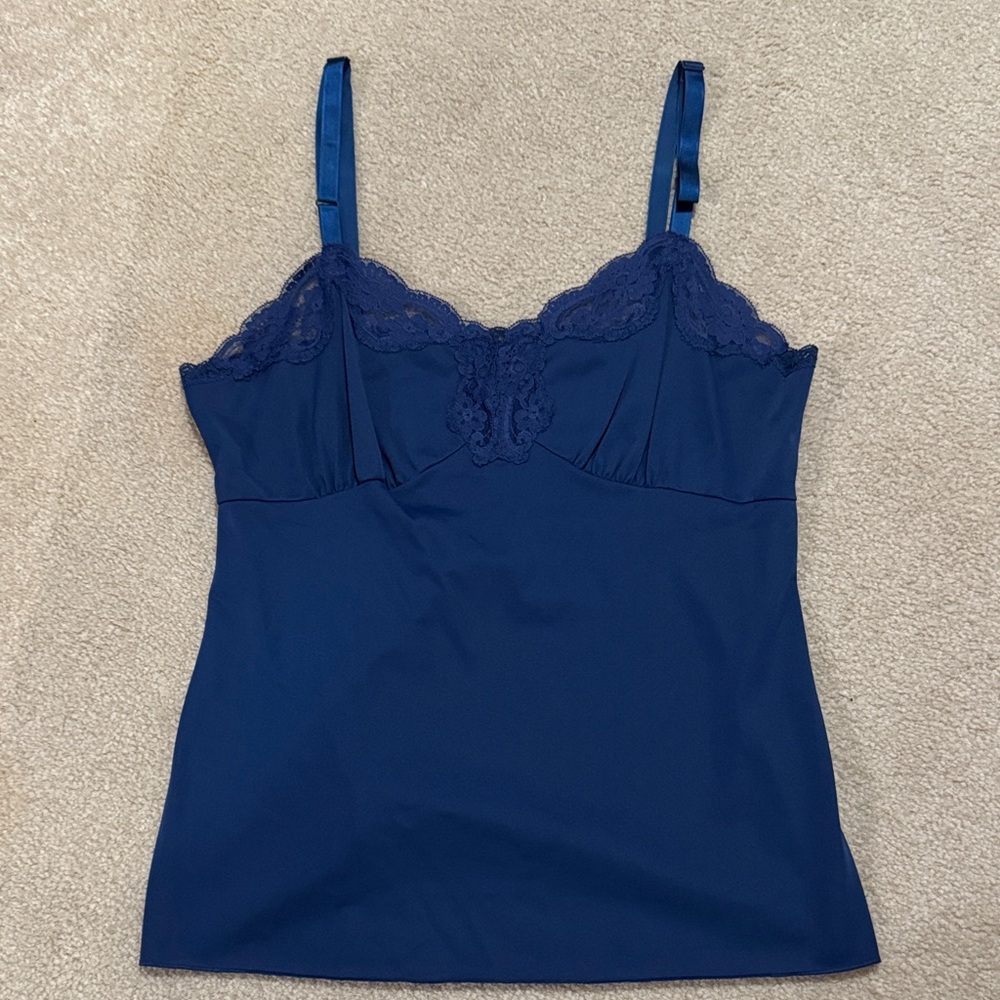 Navy Lace Trim Camisole Top - Women Intimates & Sleepwear
